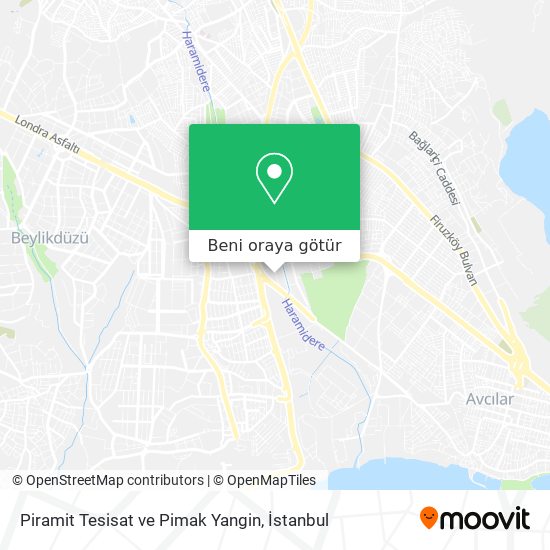 Piramit Tesisat ve Pimak Yangin harita