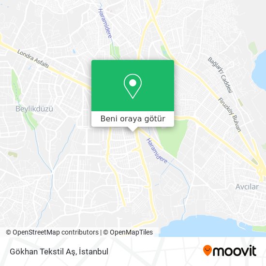 Gökhan Tekstil Aş harita