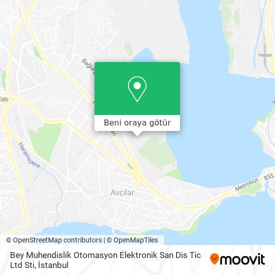 Bey Muhendislik Otomasyon Elektronik San Dis Tic Ltd Sti harita