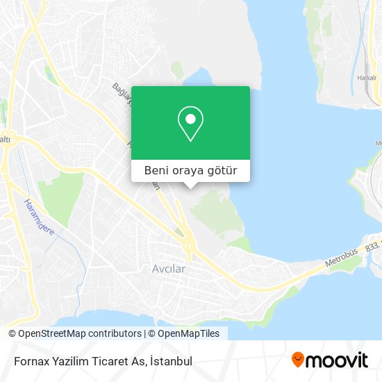 Fornax Yazilim Ticaret As harita