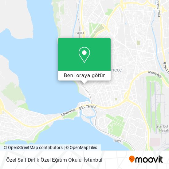 Özel Sait Dirlik Özel Eğitim Okulu harita