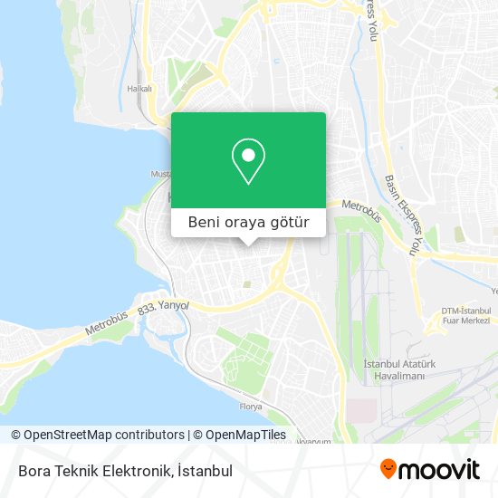 Bora Teknik Elektronik harita