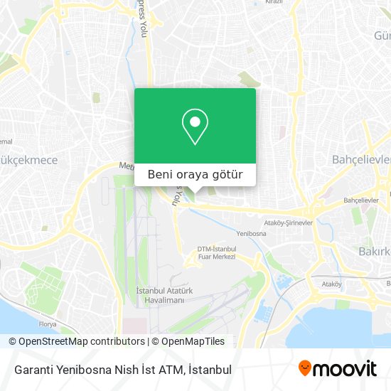 Garanti Yenibosna Nish İst ATM harita