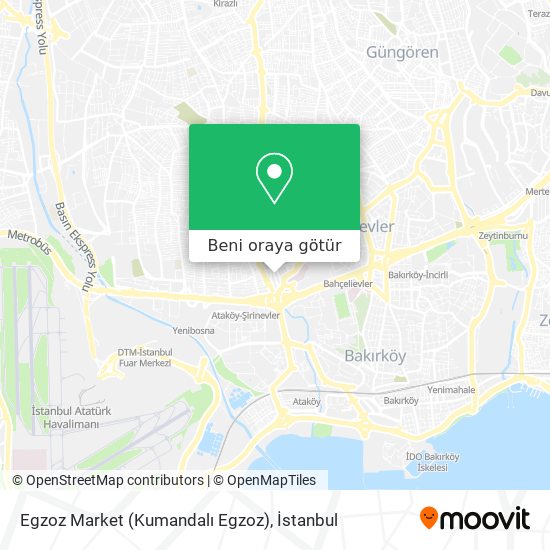 Egzoz Market (Kumandalı Egzoz) harita