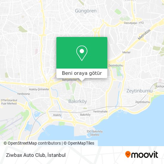 Ziwbax Auto Club harita