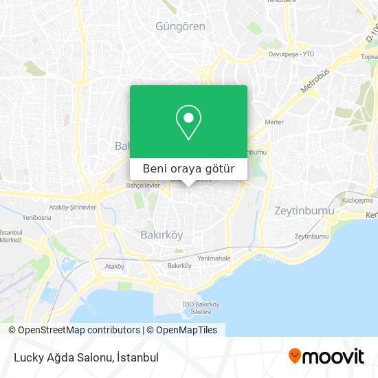 Lucky Ağda Salonu harita
