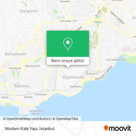 Modern Kale Yapı harita