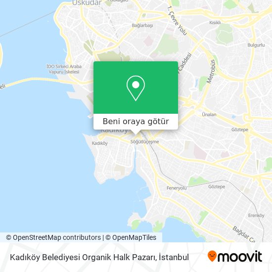 Kadıköy Belediyesi Organik Halk Pazarı harita