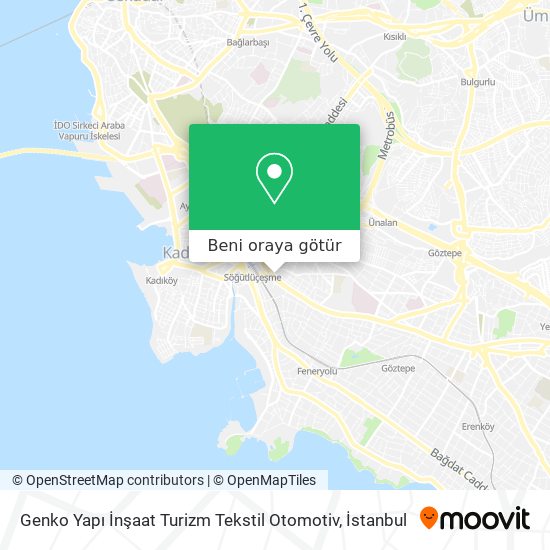 Genko Yapı İnşaat Turizm Tekstil Otomotiv harita