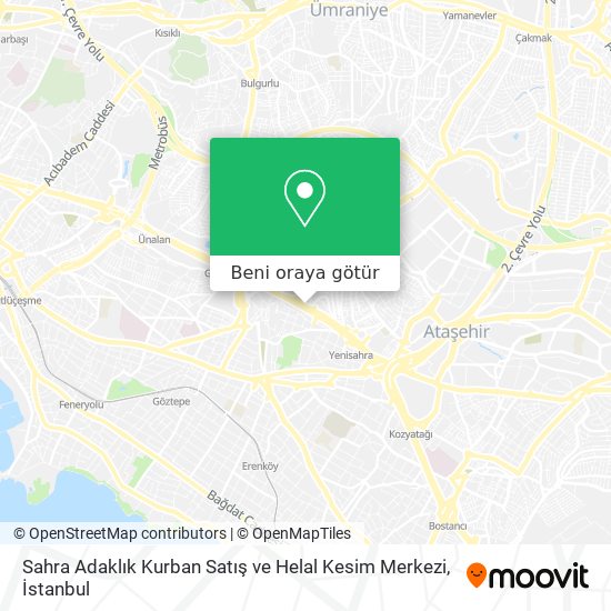 Sahra Adaklık Kurban Satış ve Helal Kesim Merkezi harita