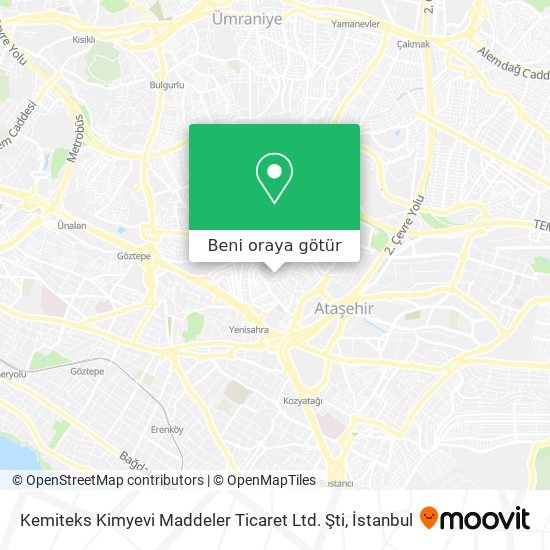 Kemiteks Kimyevi Maddeler Ticaret Ltd. Şti harita