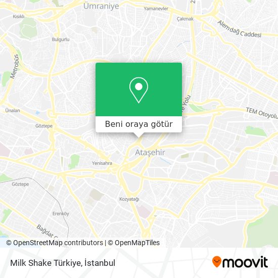 Milk Shake Türkiye harita