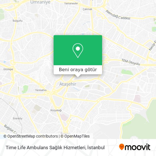 Time Life Ambulans Sağlık Hizmetleri harita