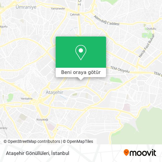 Ataşehir Gönüllüleri harita