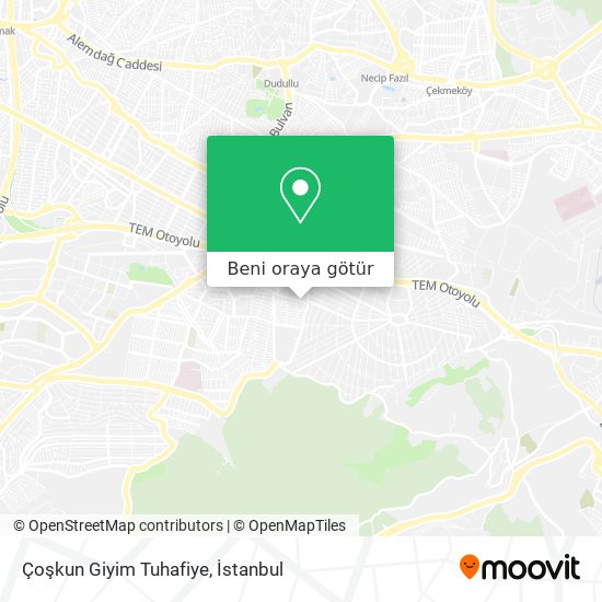 Çoşkun Giyim Tuhafiye harita