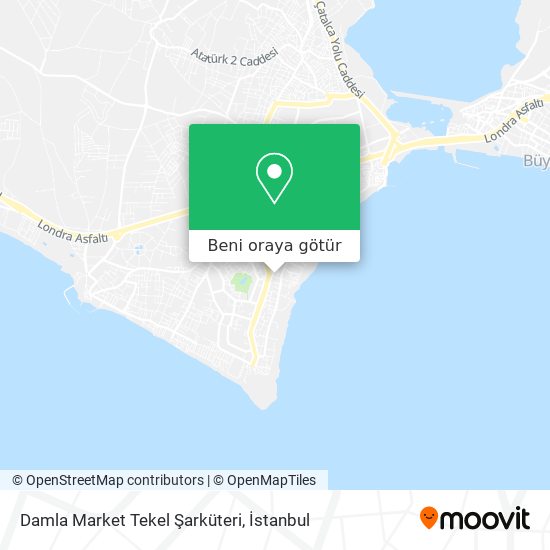 Damla Market Tekel Şarküteri harita