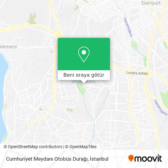 Cumhuriyet Meydanı Otobüs Durağı harita