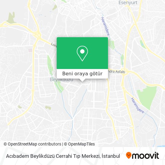 Acıbadem Beylikdüzü Cerrahi Tıp Merkezi harita