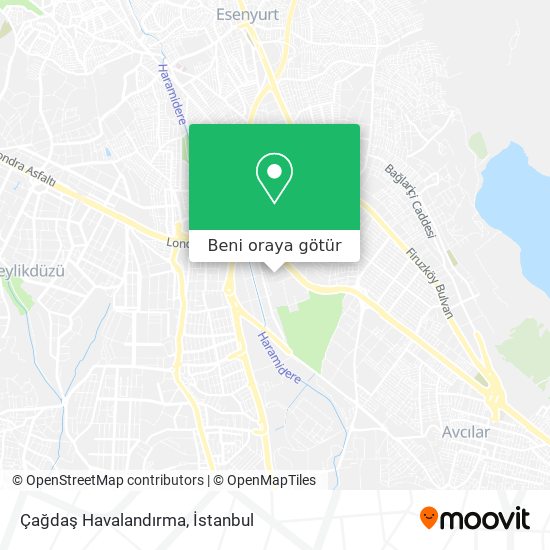 Çağdaş Havalandırma harita