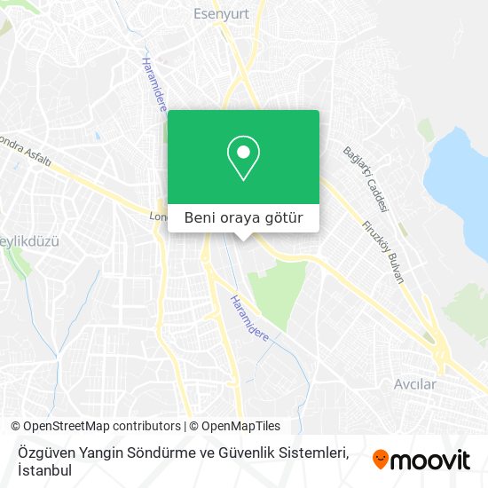 Özgüven Yangin Söndürme ve Güvenlik Sistemleri harita