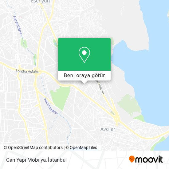 Can Yapı Mobilya harita