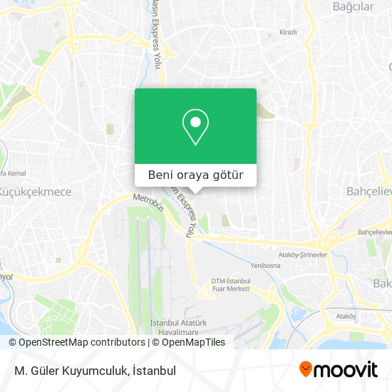 M. Güler Kuyumculuk harita
