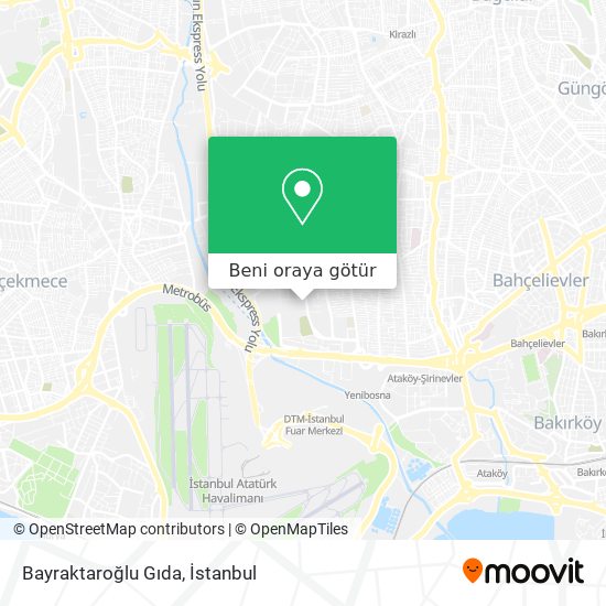 Bayraktaroğlu Gıda harita