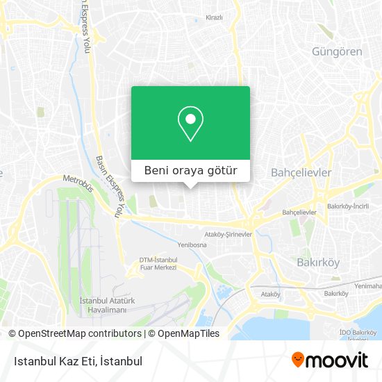 Istanbul Kaz Eti harita