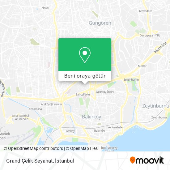 Grand Çelik Seyahat harita