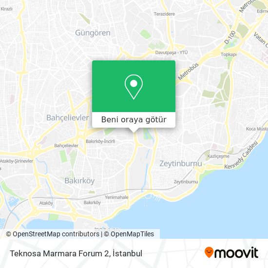 Teknosa Marmara Forum 2 harita