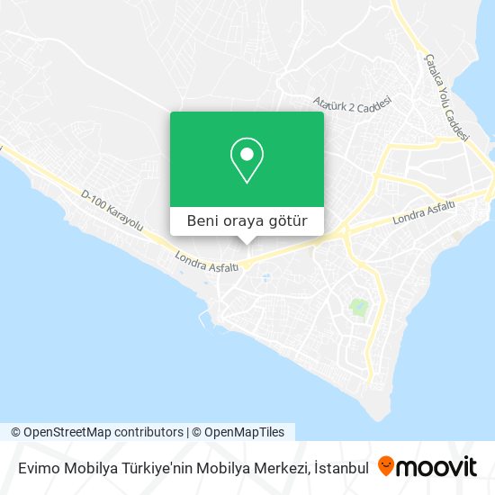 Evimo Mobilya Türkiye'nin Mobilya Merkezi harita