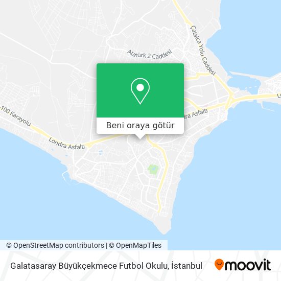 Galatasaray Büyükçekmece Futbol Okulu harita