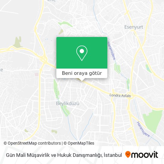 Gün Mali Müşavirlik ve Hukuk Danışmanlığı harita