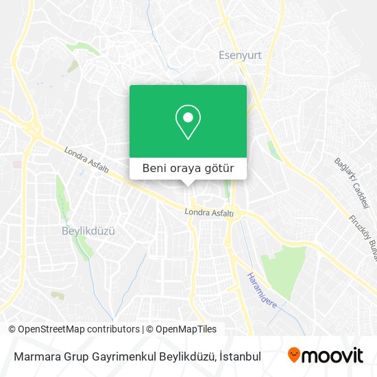 Marmara Grup Gayrimenkul Beylikdüzü harita