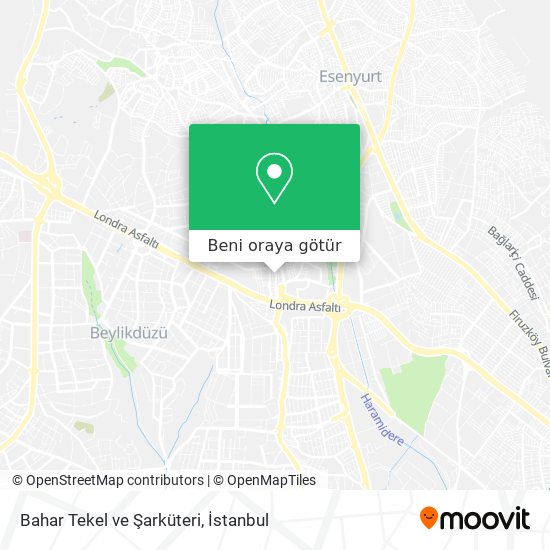 Bahar Tekel ve Şarküteri harita