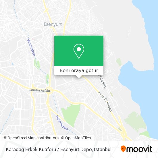 Karadağ Erkek Kuaförü / Esenyurt Depo harita