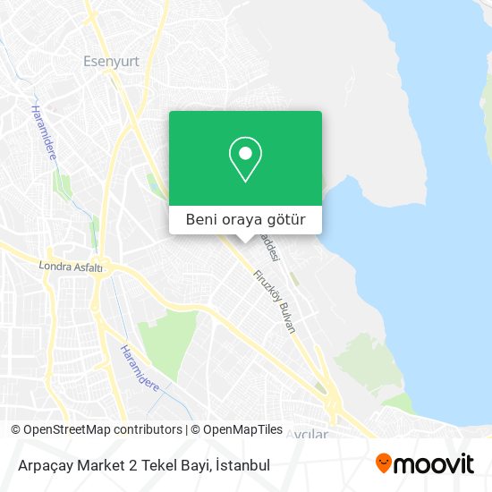 Arpaçay Market 2 Tekel Bayi harita