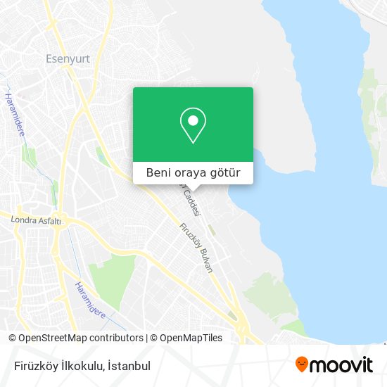 Firüzköy İlkokulu harita