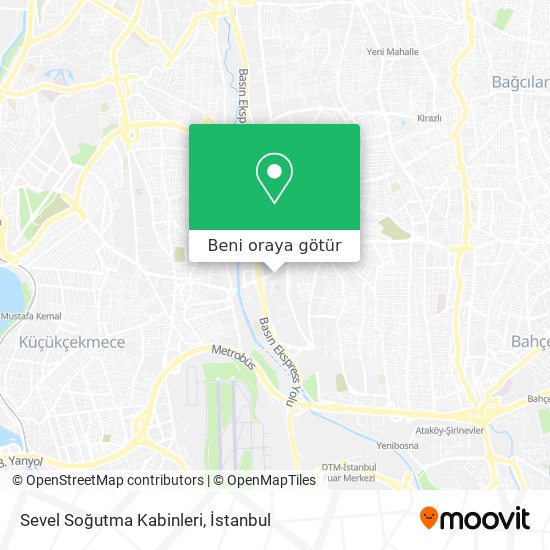 Sevel Soğutma Kabinleri harita