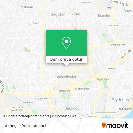 Akbaşlar Yapı harita