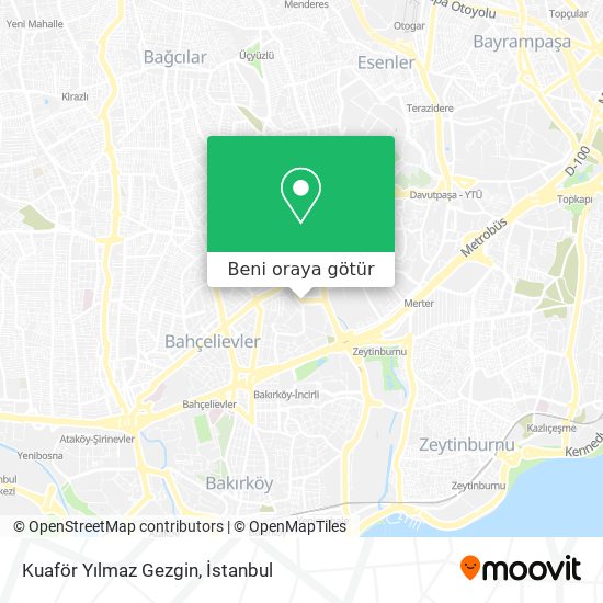 Kuaför Yılmaz Gezgin harita