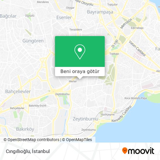 Cıngıllıoğlu harita