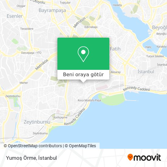 Yumoş Örme harita