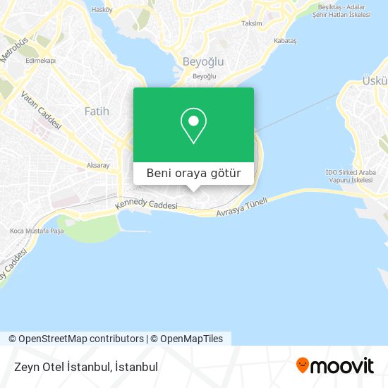 Zeyn Otel İstanbul harita