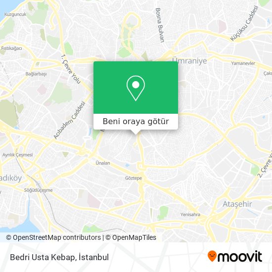 Bedri Usta Kebap harita