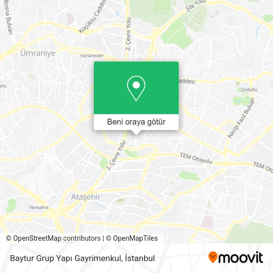Baytur Grup Yapı Gayrimenkul harita
