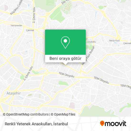 Renkli Yetenek Anaokulları harita