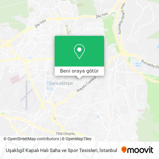 Uşaklıgil Kapalı Halı Saha ve Spor Tesisleri harita