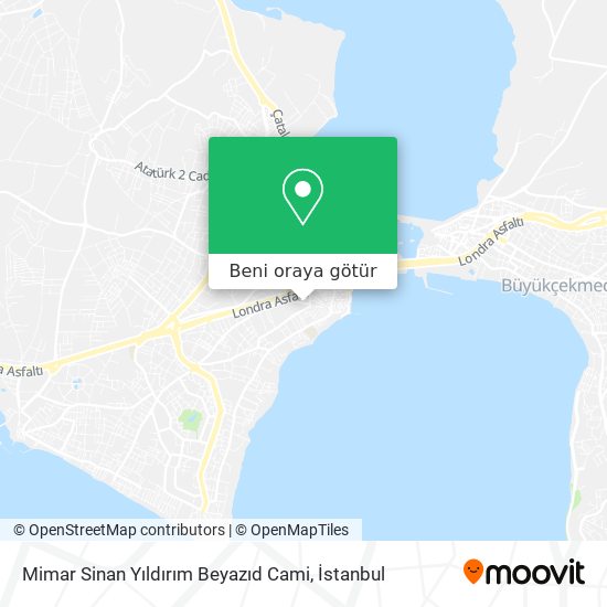 Mimar Sinan Yıldırım Beyazıd Cami harita