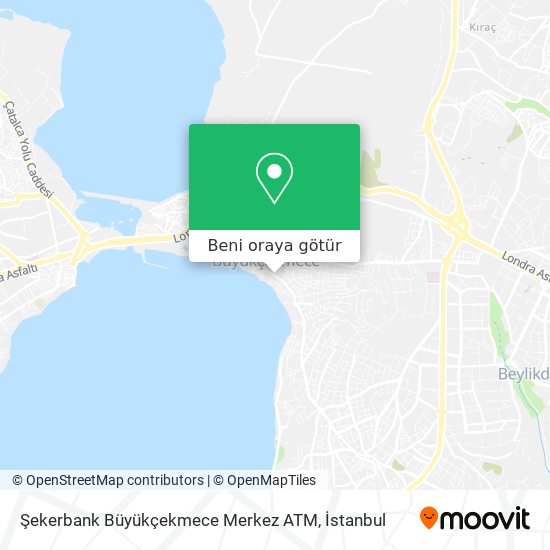 Şekerbank Büyükçekmece Merkez ATM harita